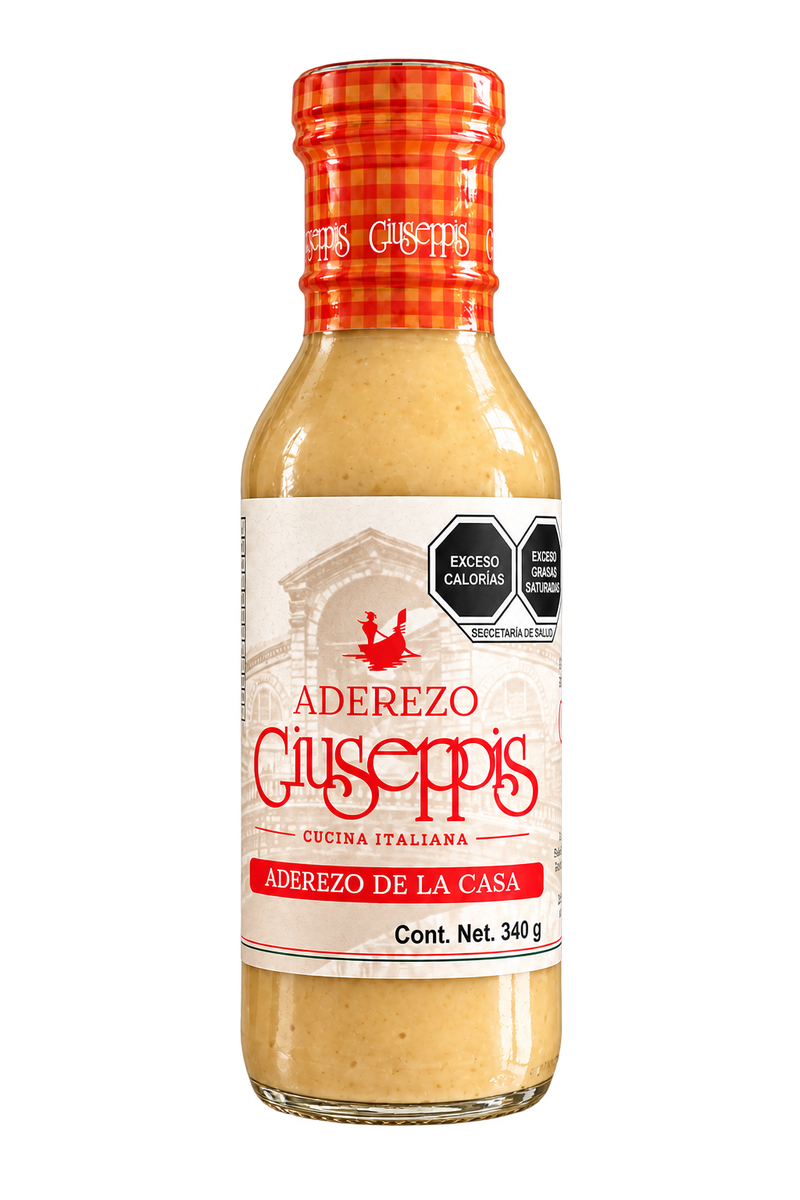 Botella Giuseppis 340 g con etiqueta actual